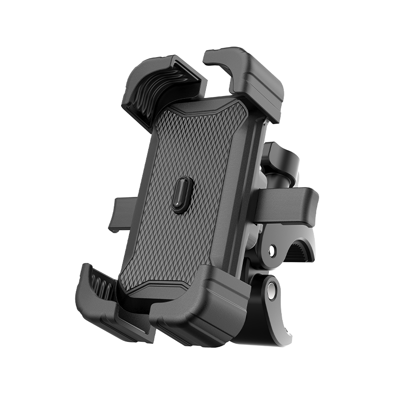 How does a four-claw bicycle stand ensure stability during riding?