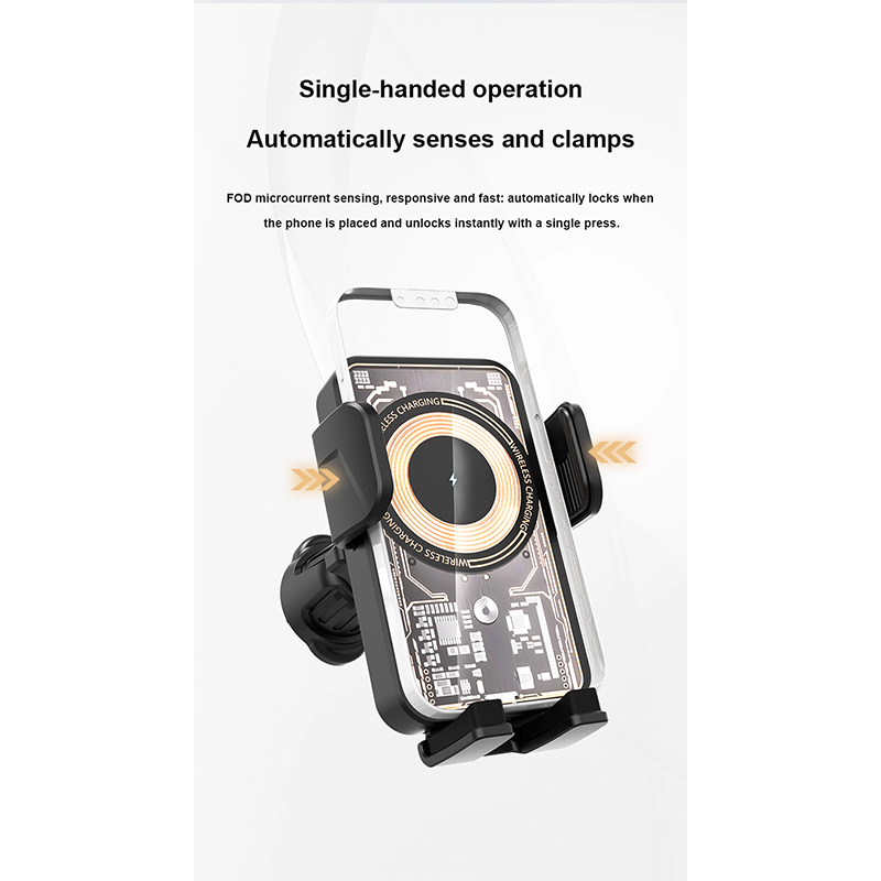 Transparent car electric wireless charging stand opens a new experience of driving and charging