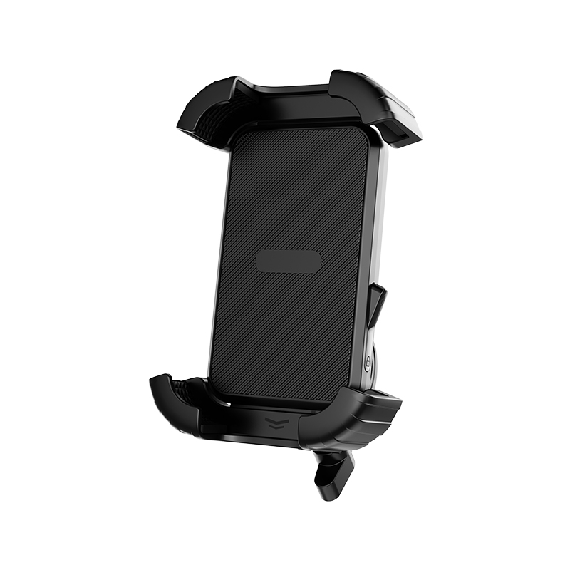 How does the single linkage structure improve the stability and portability of the bike stand?